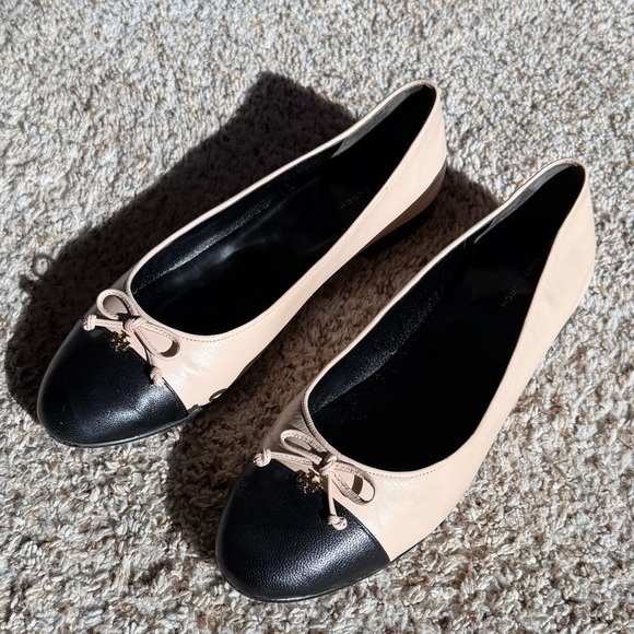 Tory Burch Cap-Toe Ballet Goat Leather Flat - Picture 11 of 12